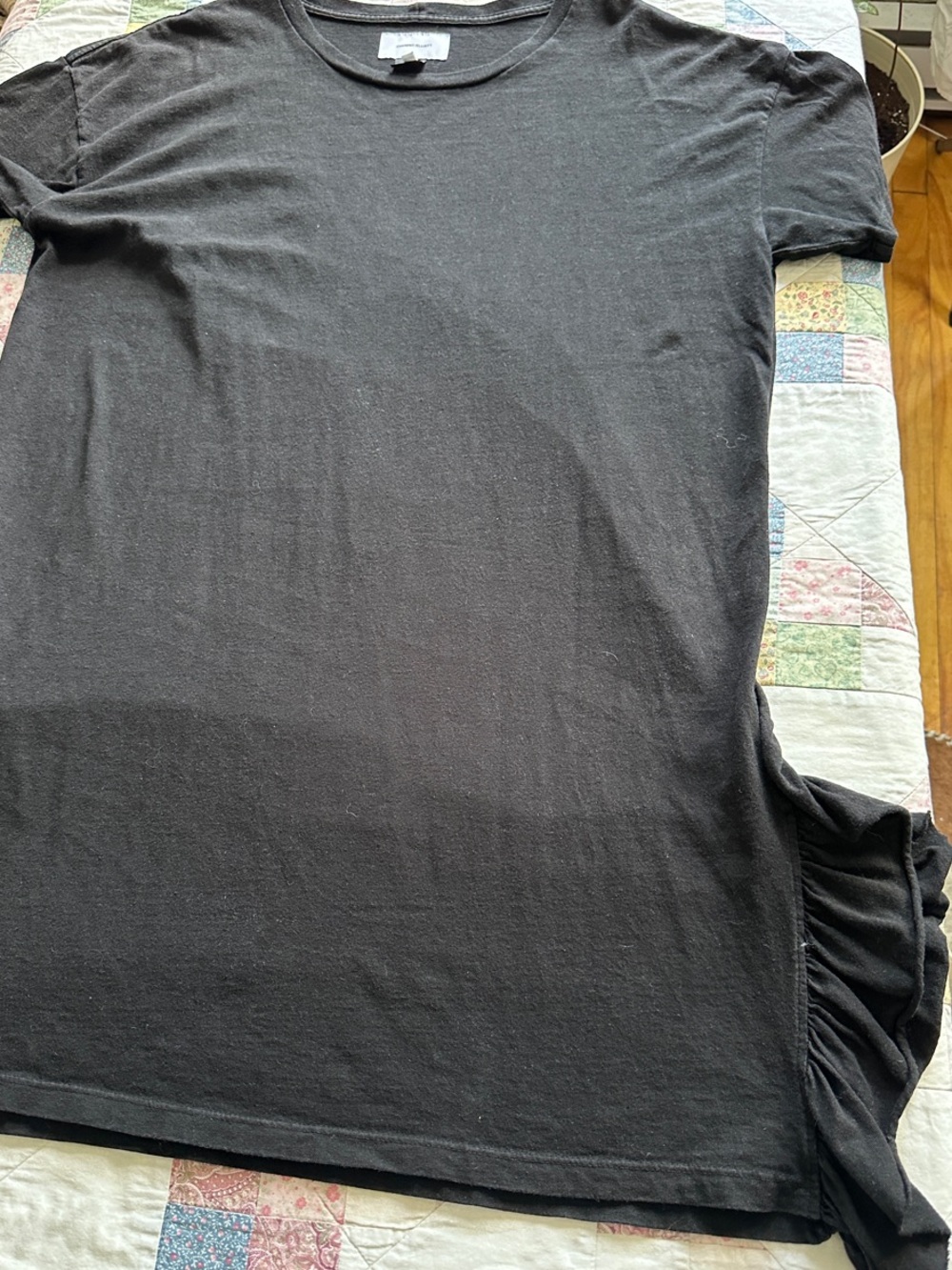 X—CURRENT/ELLIOTT black Crewneck TEE/dress